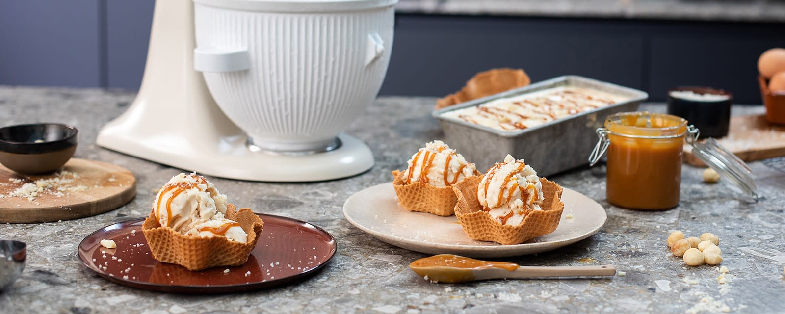 Caramel ice cream KitchenAid IE