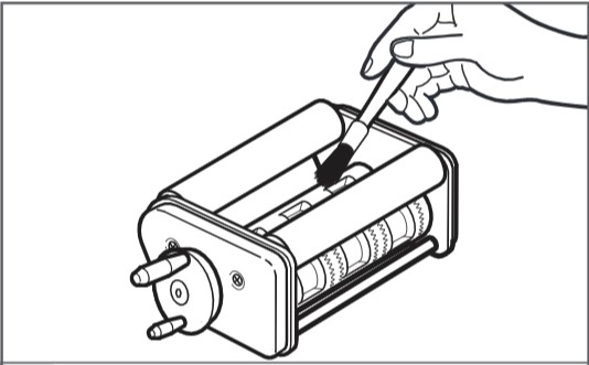 cómo limpiar la máquina de ravioli, paso 1