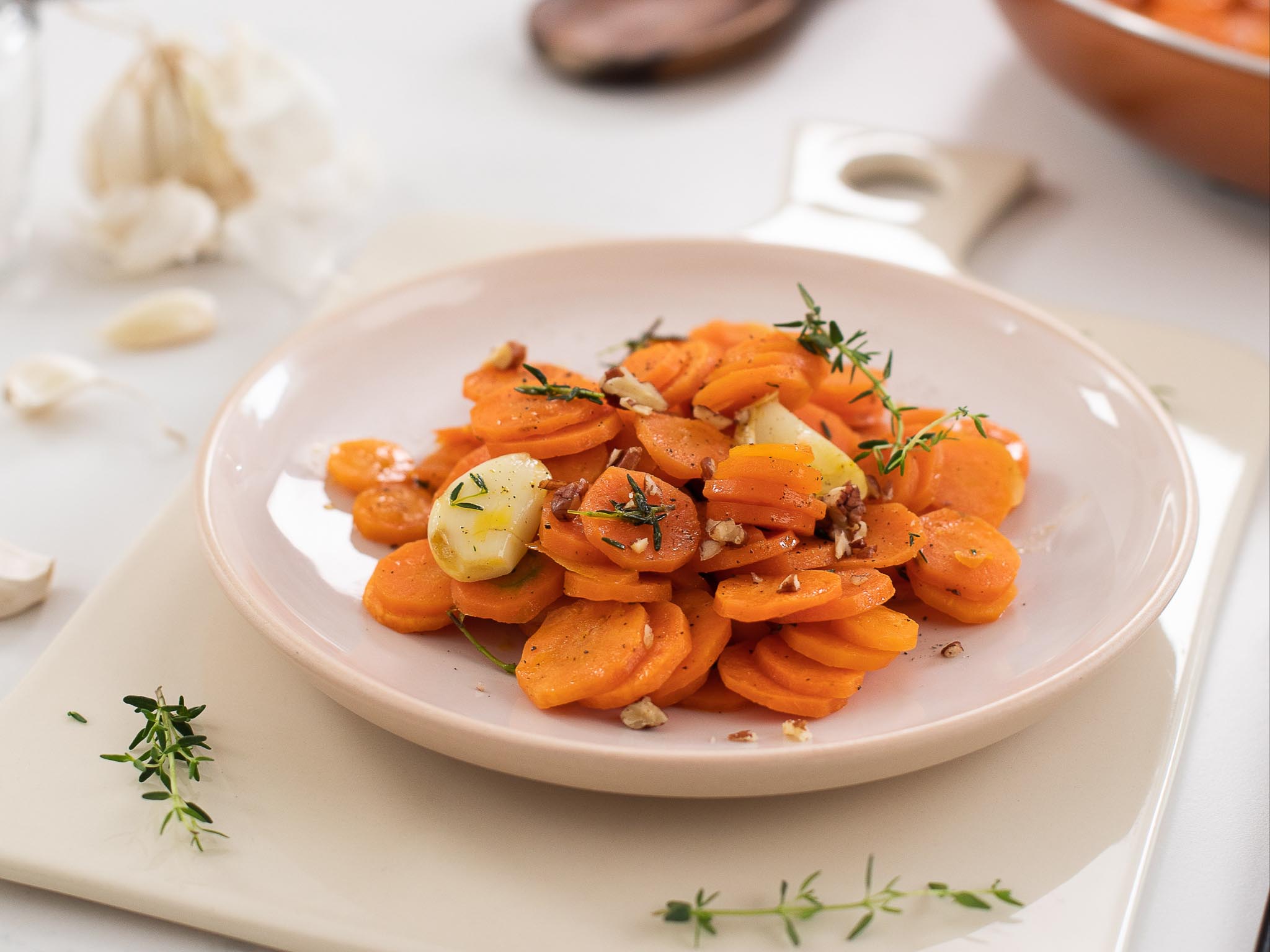 Gedünstete Karotten mit Ahornglasur