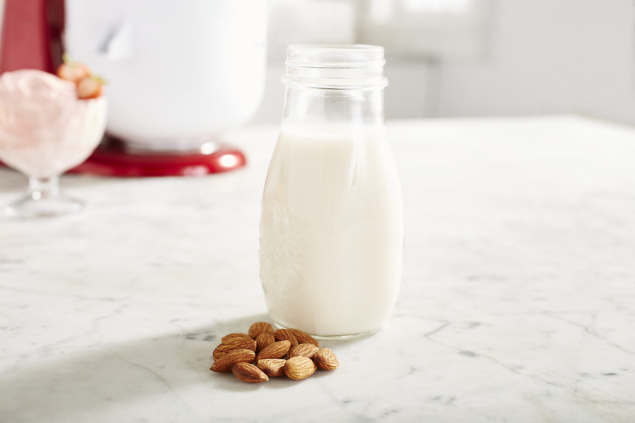almond-milk-stored-in-a-glass-jar