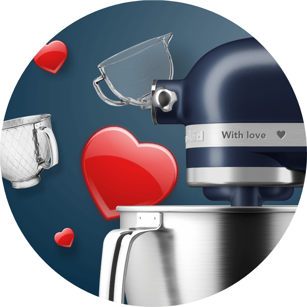 Mixer tilthead 4.7L ARTISAN BY YOU Mineral Water KitchenAid