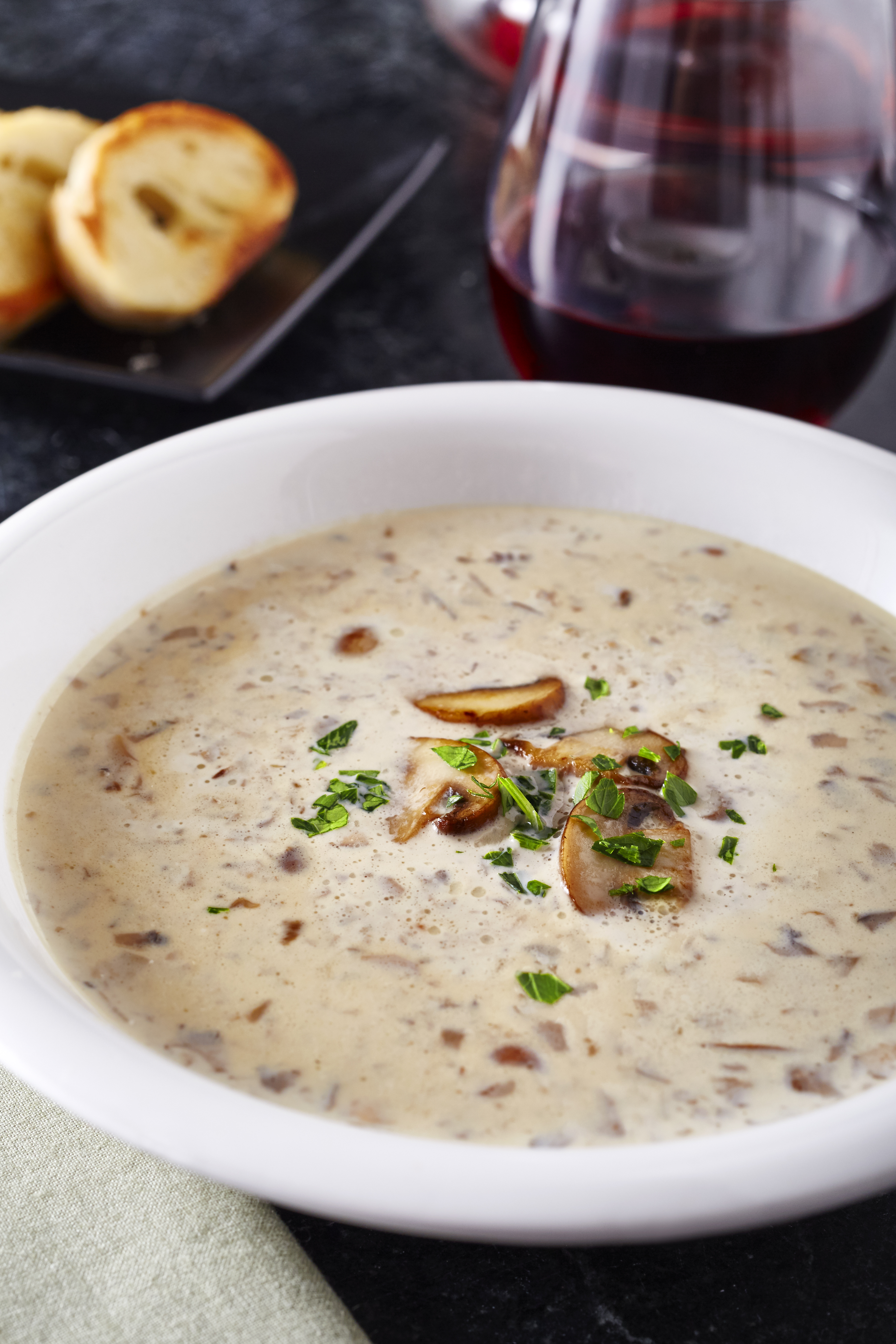 Import-Recipe - Creamy mushroom & shallot soup