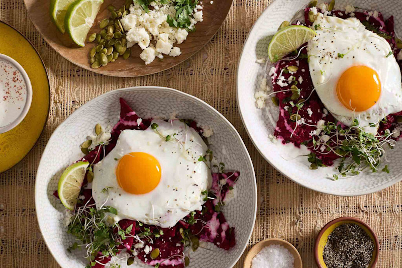 Import-Recipe - Chilaquiles with Spicy Beetroot Salsa