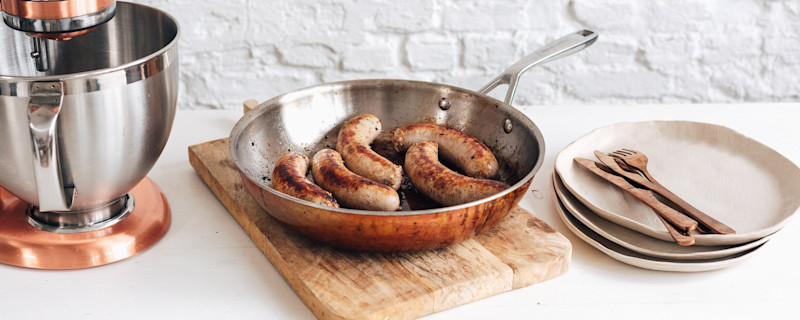 Sausage with sage and apple