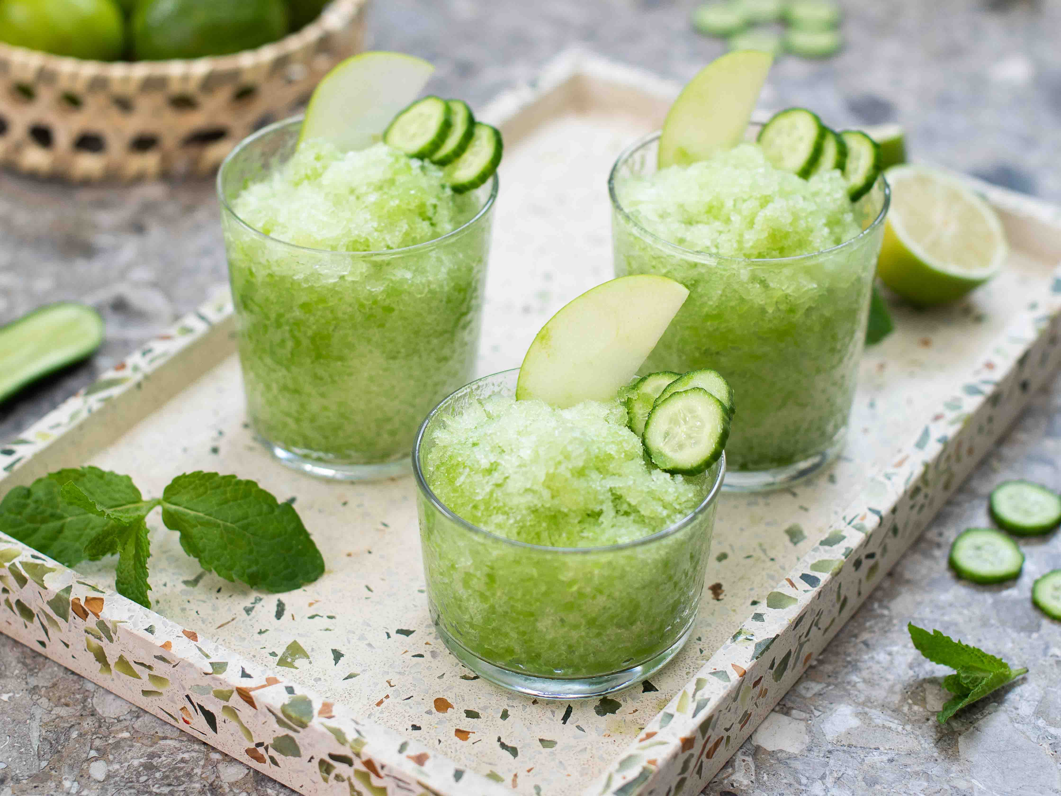 Moscow Mule shaved ice with the ice shave attachment, Recipe