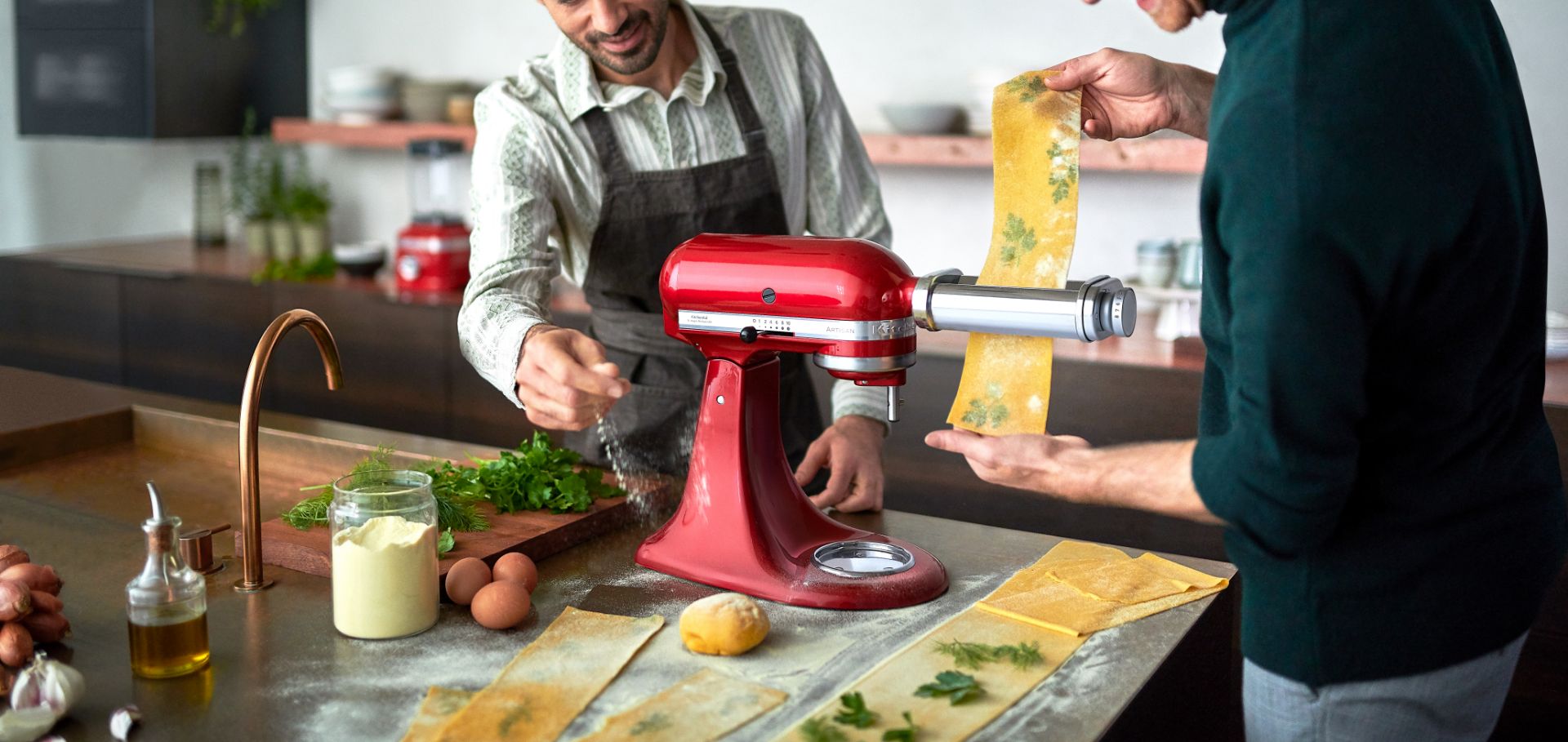 pasta corta sei trafile piu' accessori planetaria kitchenaid fama