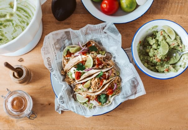 PULLED CHICKEN TACOS