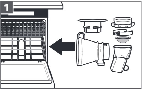 how do you clean the sifter and scale step 1