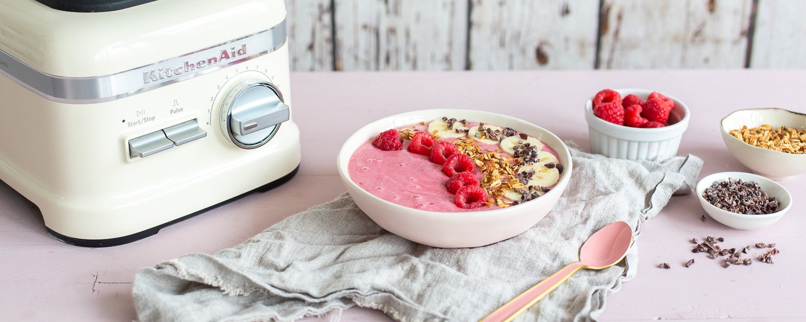 Import-Recipe - Raspberry smoothie bowl