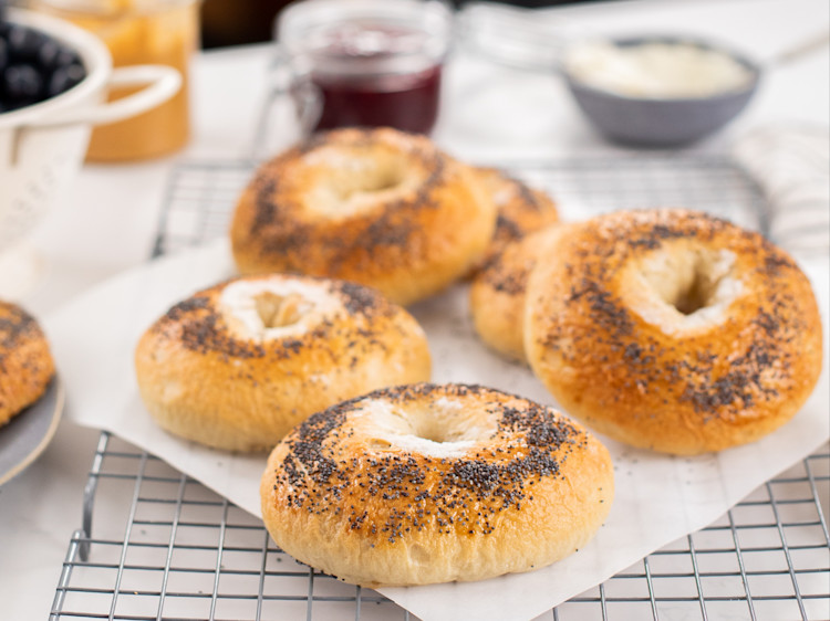 Homemade bagels KitchenAid IE