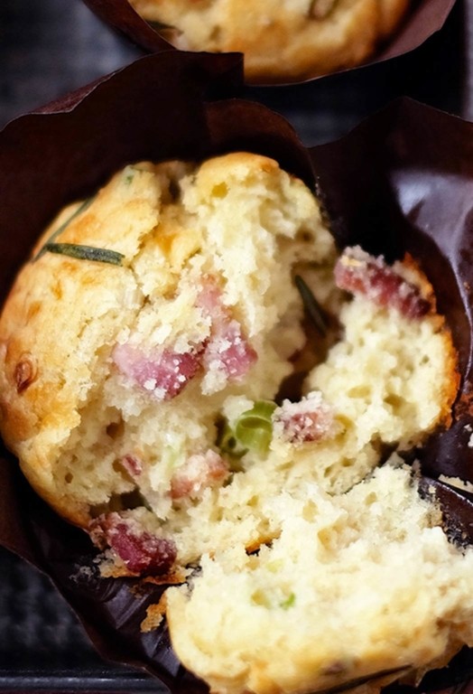 Import-Recipe - Cheese, bacon and spring onion muffins