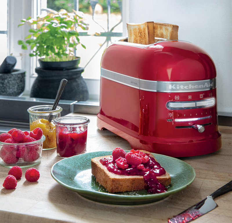 Toaster ARTISAN, 4 slice, red metallic, KitchenAid 