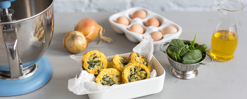 Mini Frittatas With Spinach