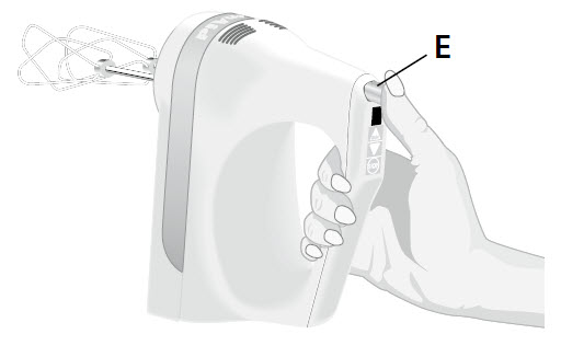 how do you insert beaters into the hand mixer step 4
