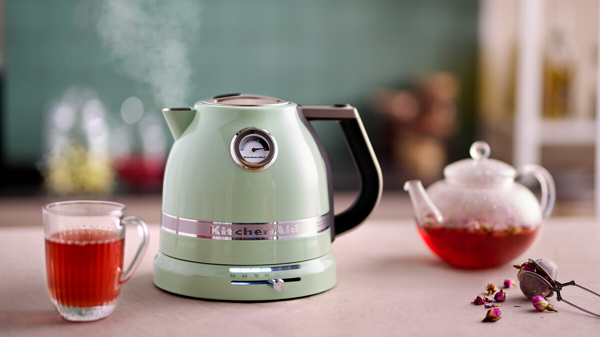 Kettle with tea