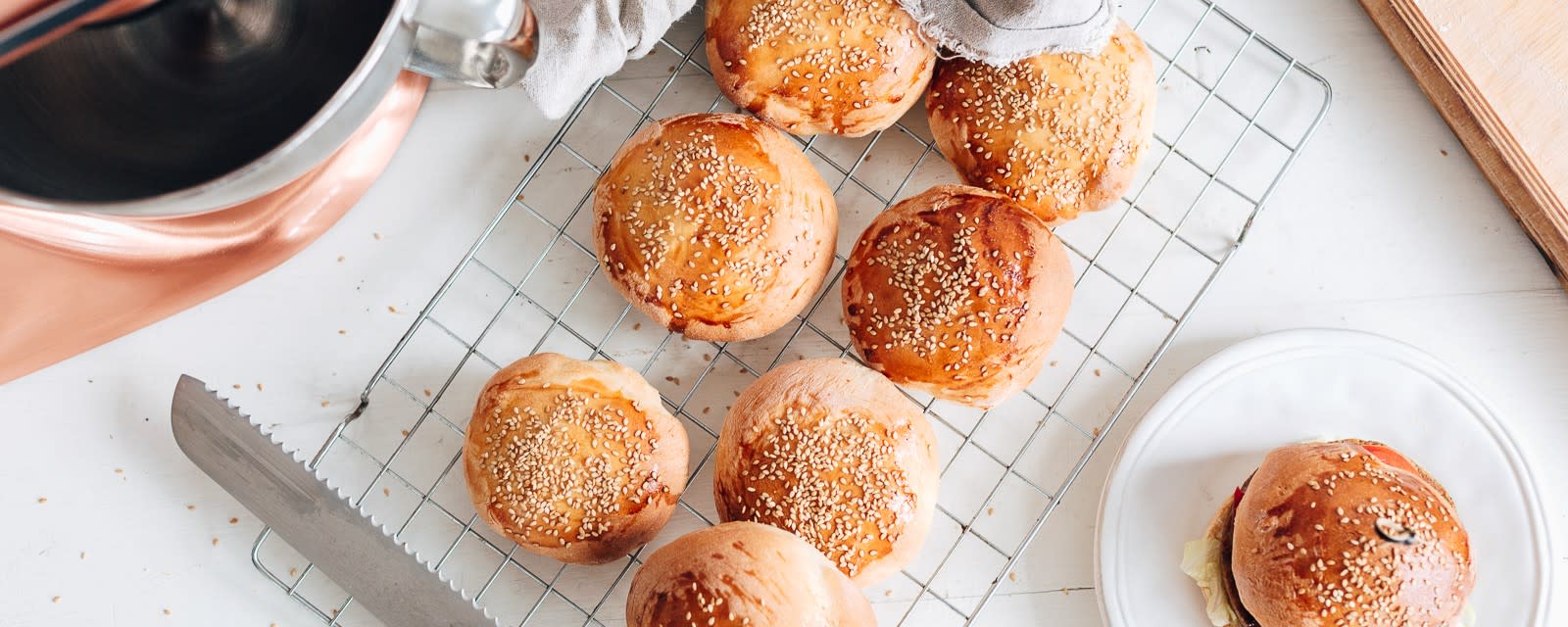 Burger bun recipe make burger buns at home l KitchenAid IE