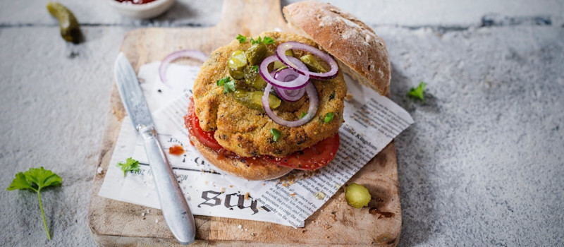 Vegan chickpeas burger