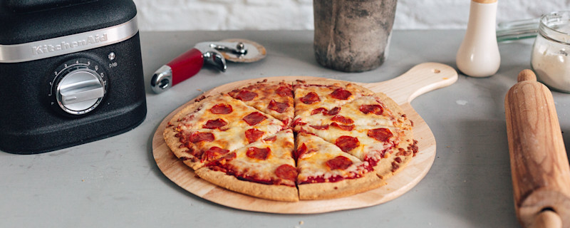 Pizzabodem van amandelmeel