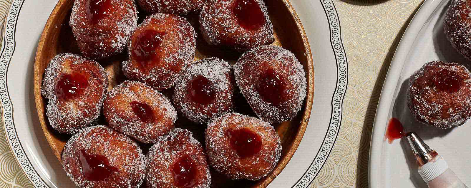 Import-Recipe - Lemon Scented Strawberry Jam Doughnuts
