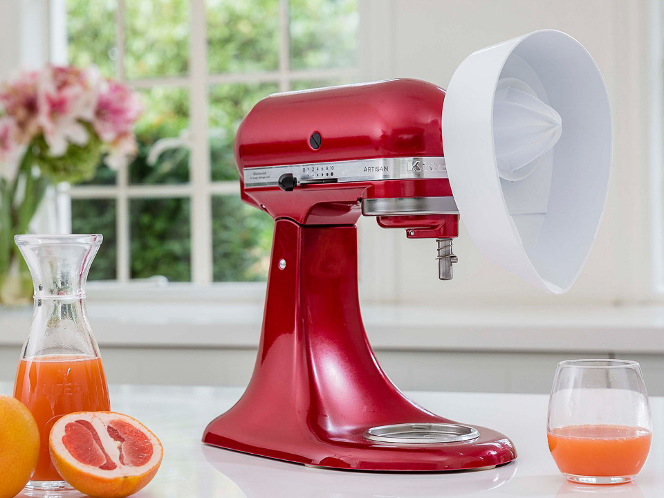Mixer-attachments-orange-juicer-mixer-with-attachment-in-the-kitchen