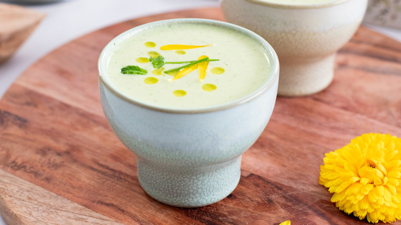 Cucumber yoghurt gazpacho