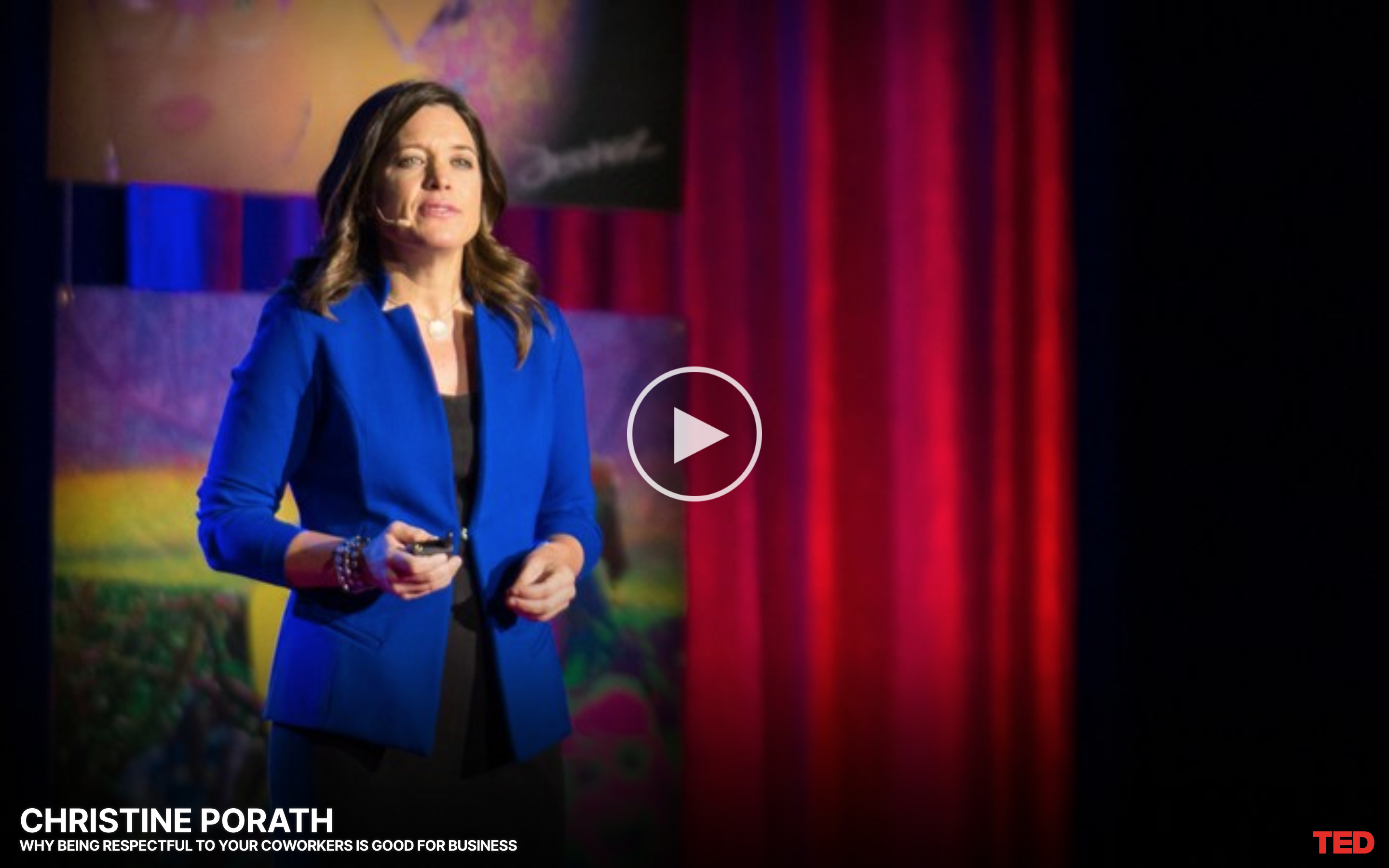 Christine Porath TED Talk