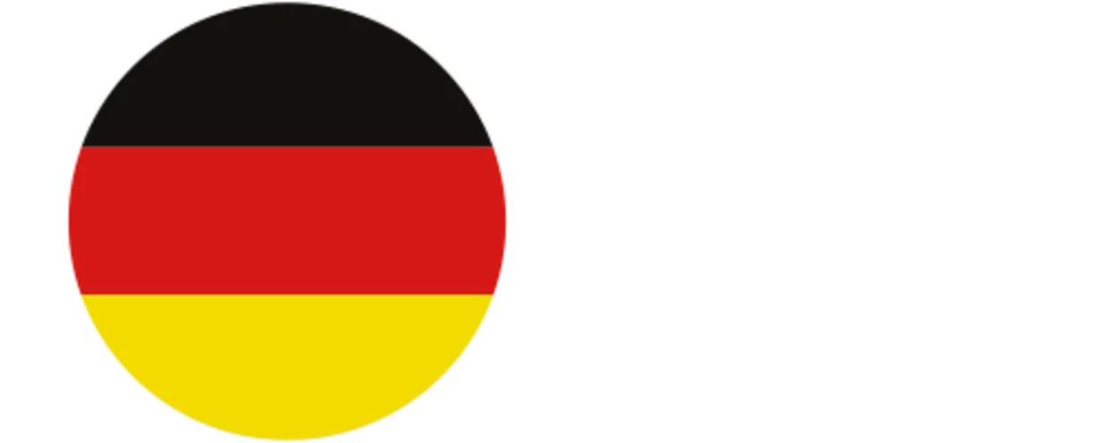 Kreisförmige deutsche Flagge mit horizontalen Streifen in Schwarz, Rot und Gold. Kreisförmige deutsche Flagge mit horizontalen Streifen in Schwarz, Rot und Gold.