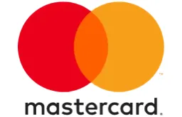 Mastercard-Logo mit zwei sich überschneidenden Kreisen in Rot und Orange sowie schwarzem Schriftzug „mastercard“ darunter. Mastercard-Logo mit zwei sich überschneidenden Kreisen in Rot und Orange sowie schwarzem Schriftzug „mastercard“ darunter.