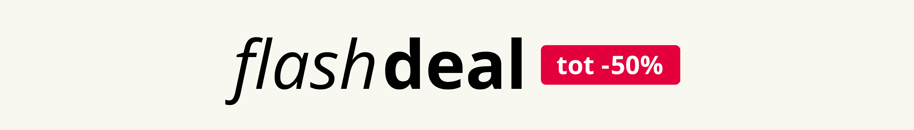Model in een rietkleurig lang gestikt jack met Flashdeal-banner en tekst: Langjack vanaf €49,99, tot -50%