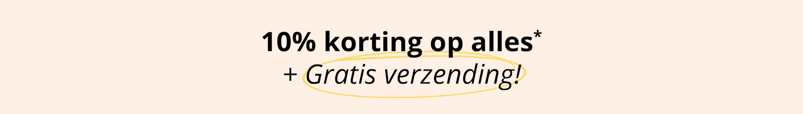 Reclamebanner met een sympathiek model in herfstsfeer, met een opvallend element: super sale