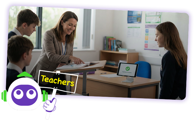 Teachers collaborating with Boost AI