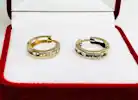 ARO ITALIANO ORO 18K 1.2GR ARGOLLA CON PIEDRAS