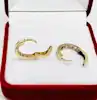 ARO ITALIANO ORO 18K 1.2GR ARGOLLA CON PIEDRAS