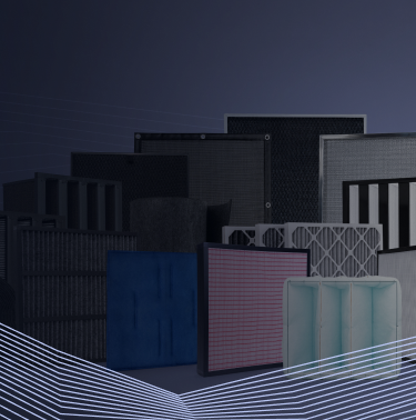 Product group shot of Rensa's air filters