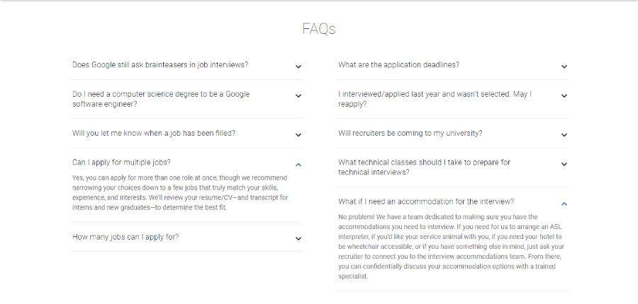 Google FAQ