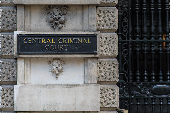 Exterior of the Central Criminal Courts building at the Old Bailey in London