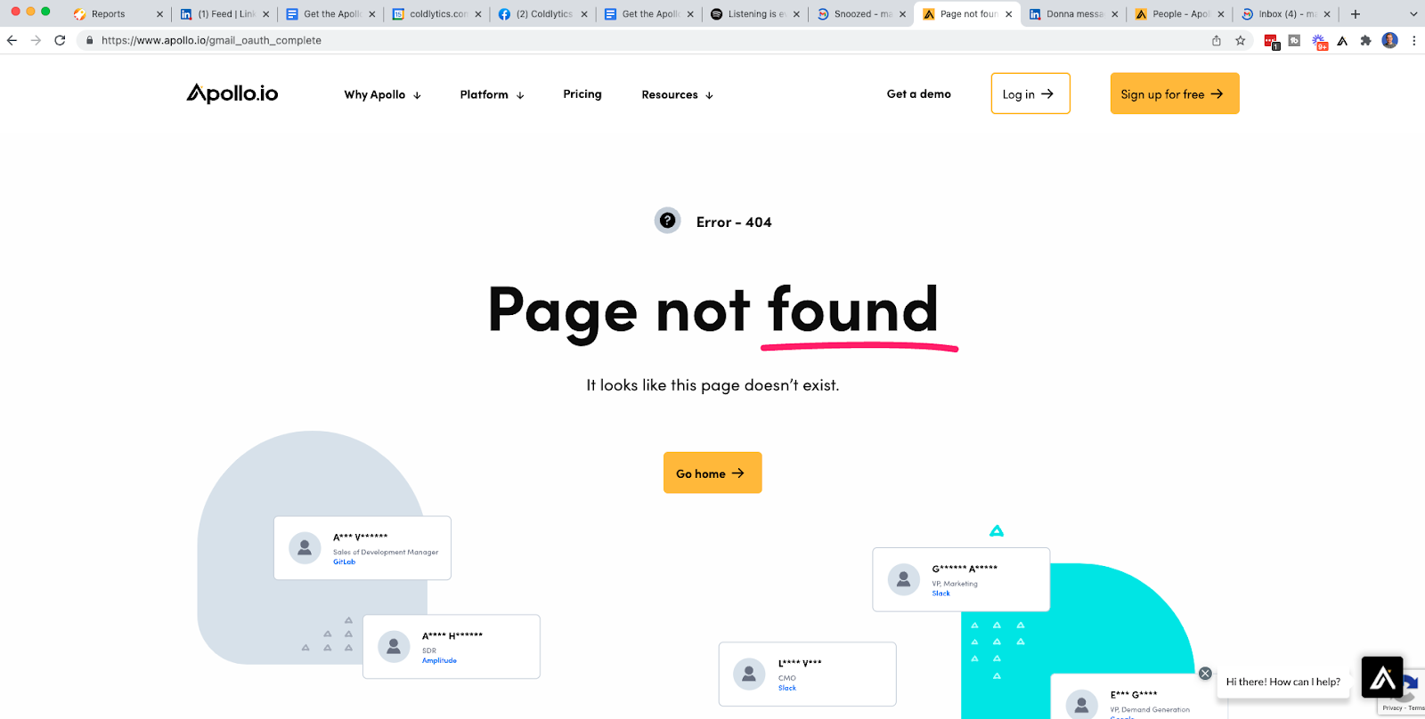 Connecting to Apollo.io from Gmail