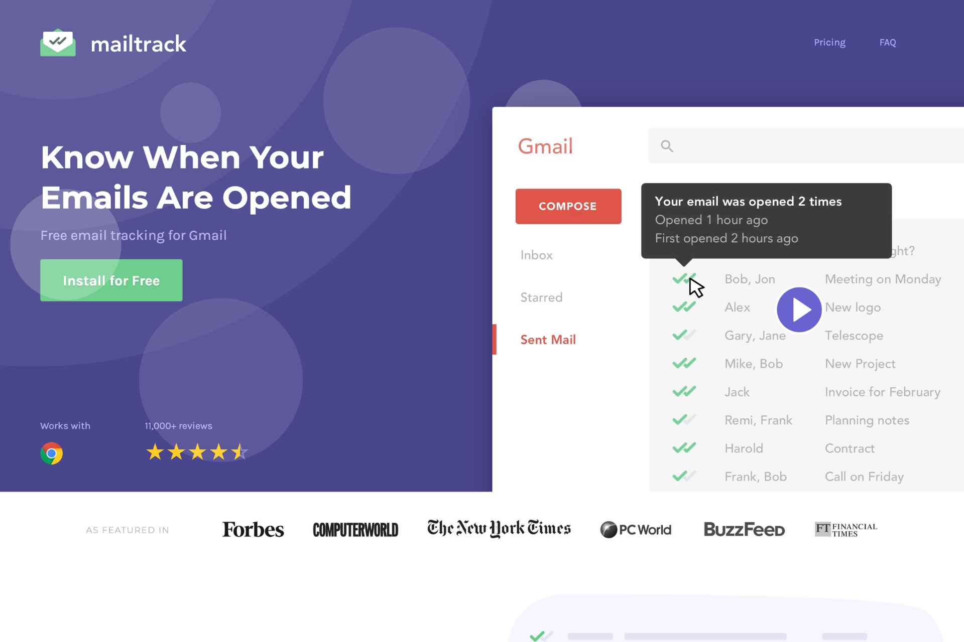 Mailtrack Gmail Plugin