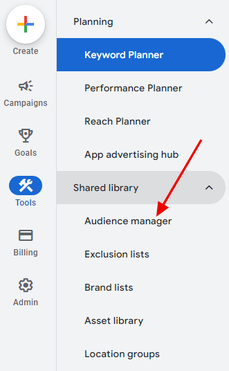 Google Ads Audience Manager