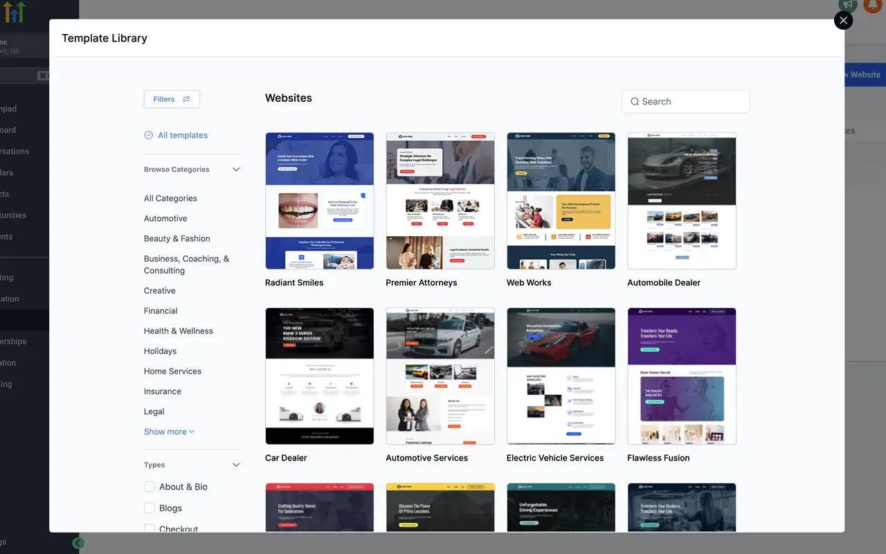 Template for Set Up Your Website