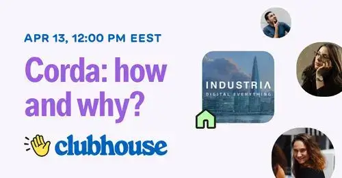 A promotional still of INDUSTRIA's Clubhouse episode titled Corda: how and why