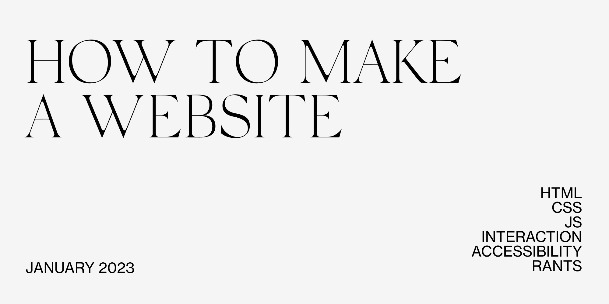 Henry From Online | How To Make a Website