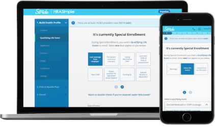 Grio provided UI/UX design for health insurance web and mobile app
