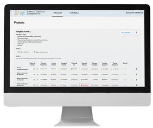 Grio designed and developed the MVP version of a web-based chemical analysis tool