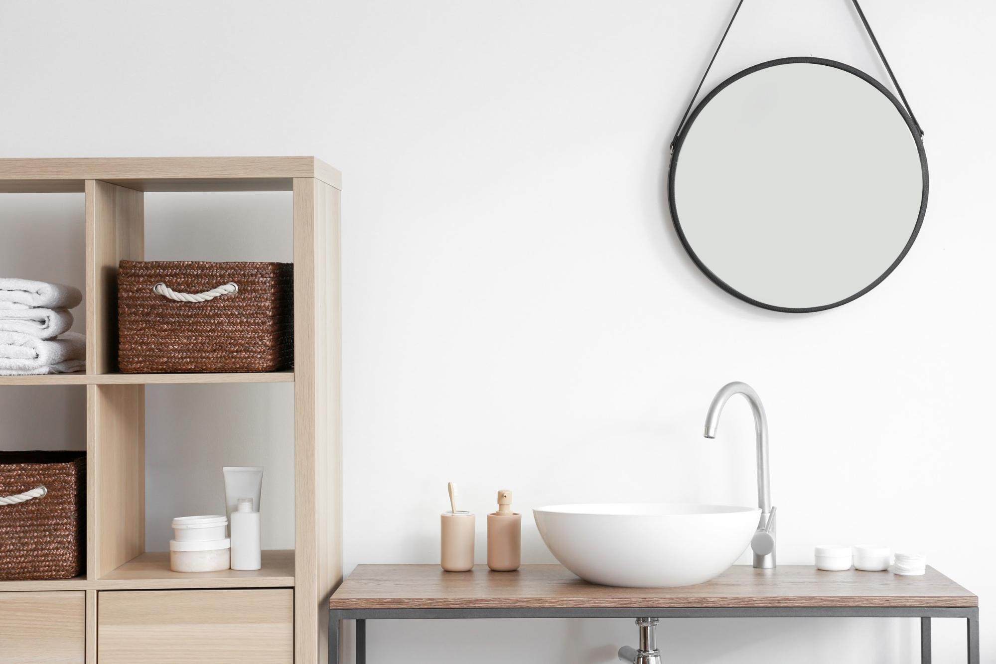 a clean bathroom sink