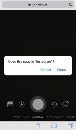 Deep Linking to the Instagram Stories camera in the Instagram app for iOS and Android.