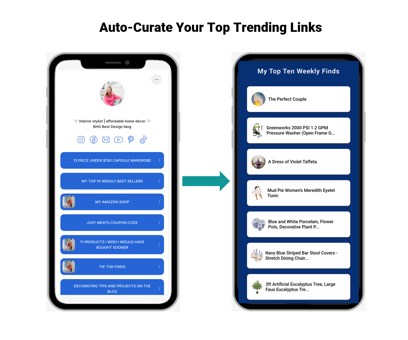 Automatic Link Curation for Influencers with Mobile App URLs 