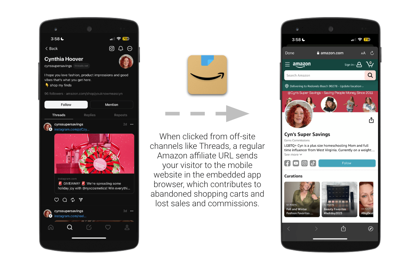 How Influencers Can Generate Mobile App Links to Open the Amazon App from the Threads App