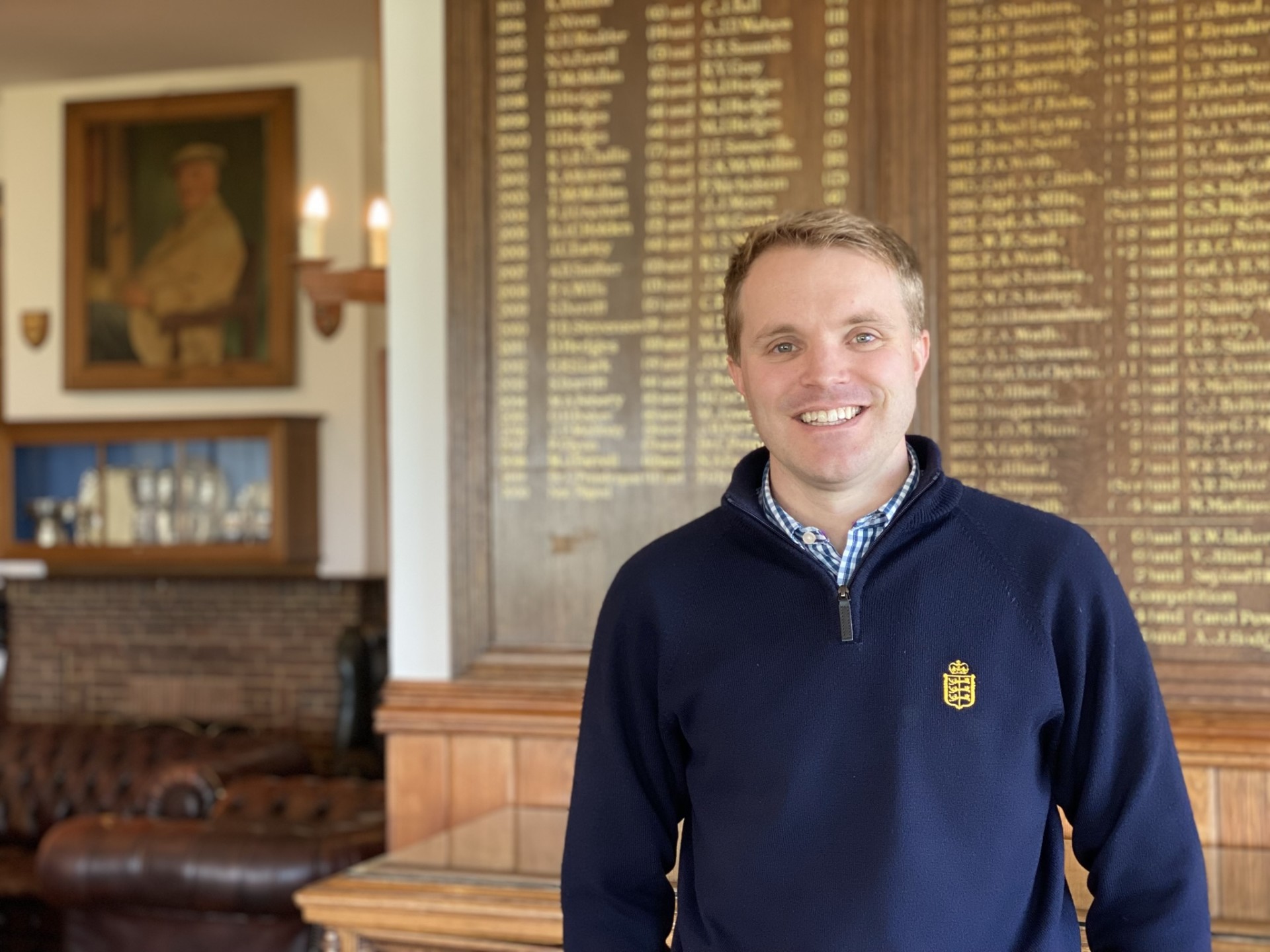 Photo of Charles Malony, Assistant Secretary at Royal Cinque Ports Golf Club.