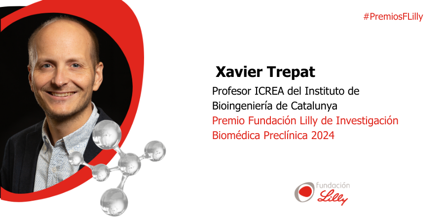 Primer plano del Premio preclínica de Investigación Fundación Lilly 2024, Xavier Trepat